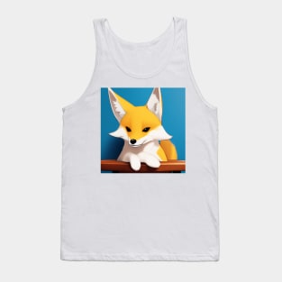 Fox on Bar Stool Tank Top